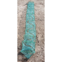 Раколовка (кишка, гармошка) 5 метрів 25х30см 12 входів дрібна сітка кордова 7мм